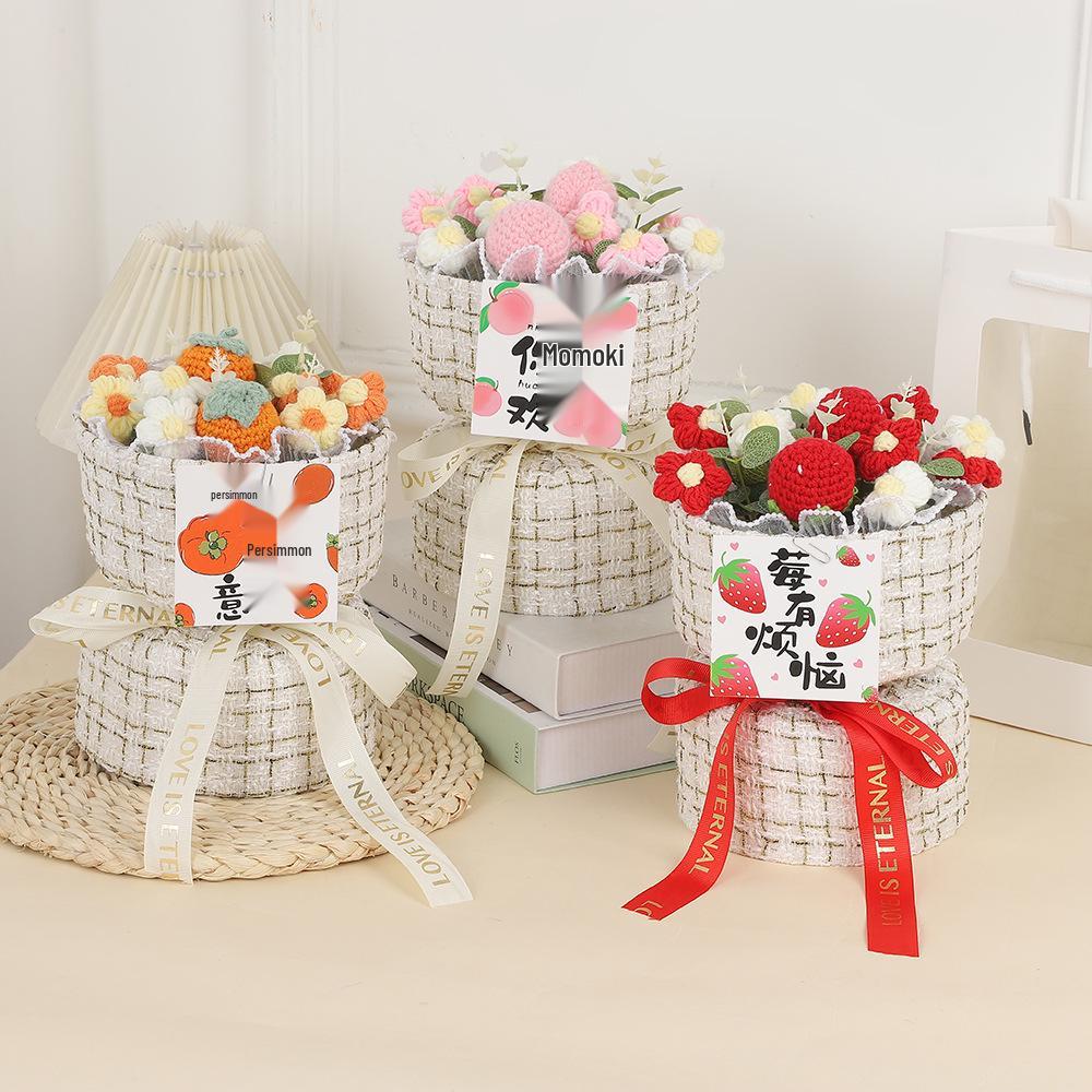 Sunflower Knitted Bouquet: Inspirational Graduation Gift for Gaokao & Zhongkao