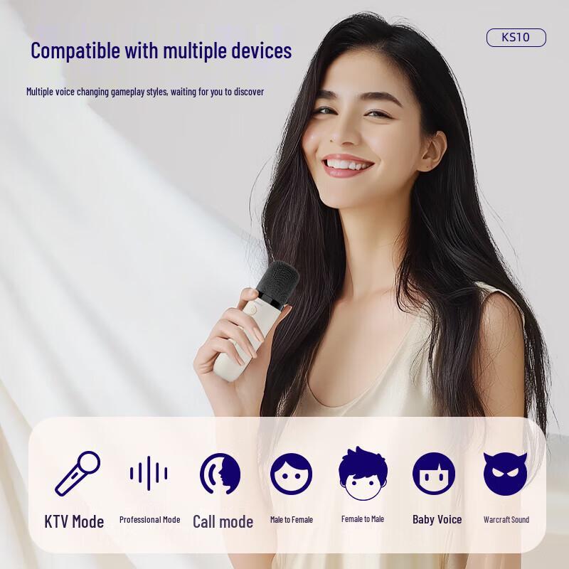 Newmine KS10 Portable Bluetooth Karaoke Speaker with Mic CN plug (adapter included)