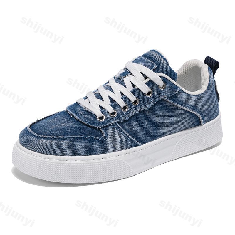 

Мода Весна Новинка Мужские 2025 Дышащая ткань Повседневная обувь Модный тренд Универсальные Удобные Нескользящие Легкие кроссовки на массивной подошве 39 синий