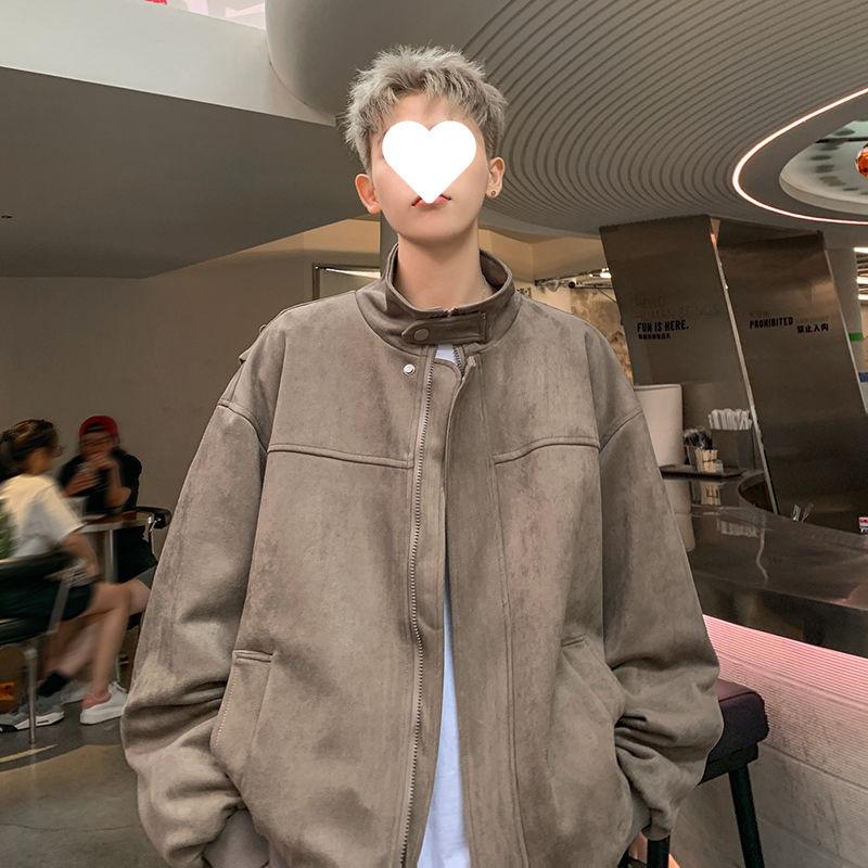 Suede Jacket Men's Autumn New Design Niche Top Loose Casual Jacket