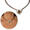 Patched Heart Pendant Collar Necklace Short Wax Rope Choker Necklace Fashion Jewelry Neck Clavicle Chain Necklace