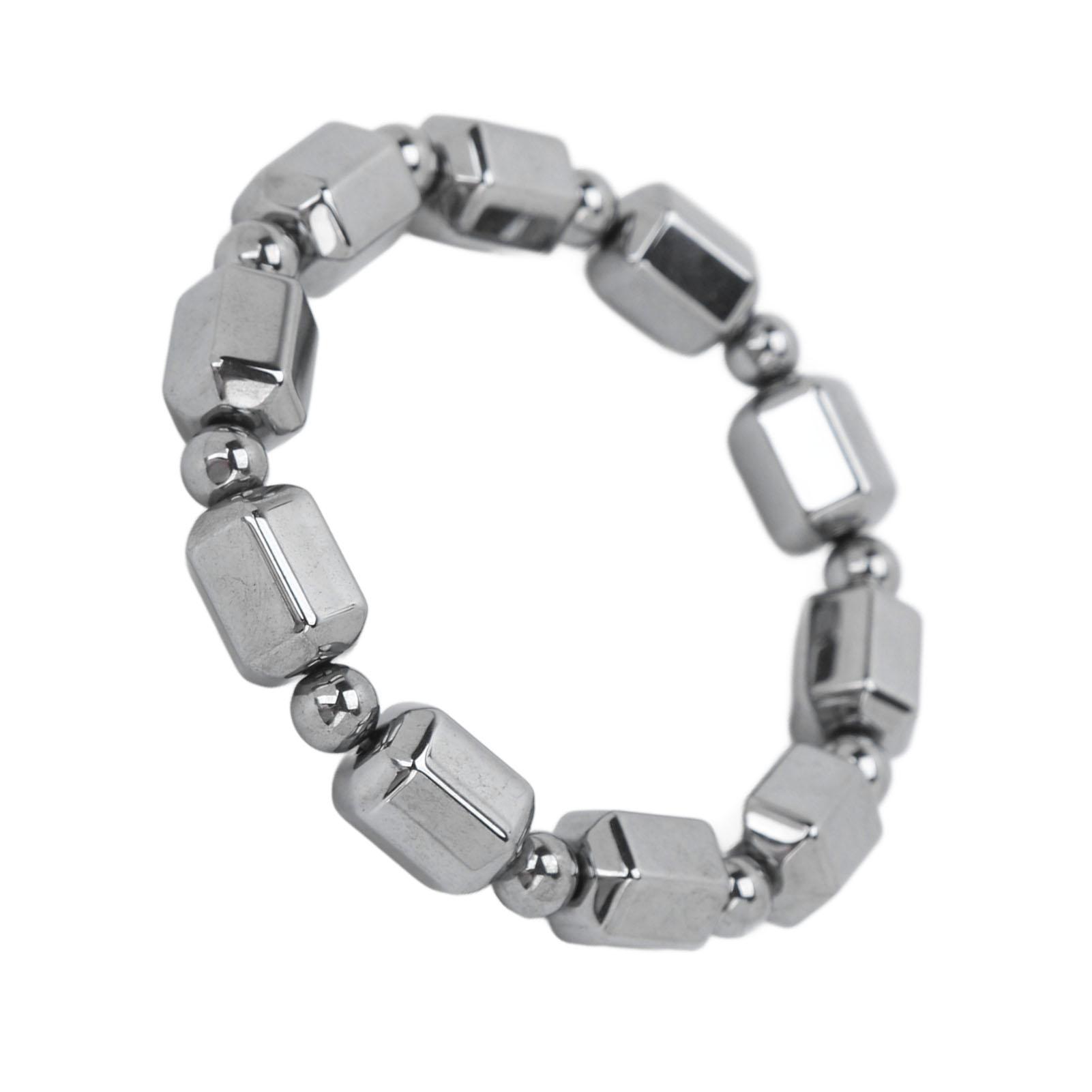 

Браслет из терагерцового камня для мужчин и женщин, простой стильный терапевтический браслет с энергетическим камнем для повседневной жизни и работы