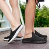 36-46 Unisex Slippers Men's Half Slippers Mesh Meter-breathable Men's Black Mueller Shoes