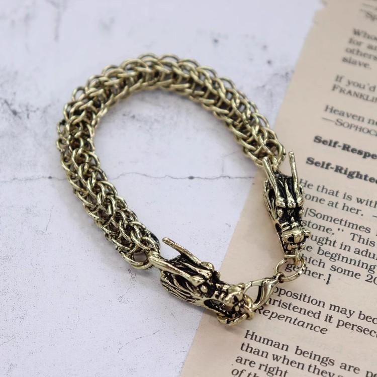 ins retro cold wind titanium steel bracelet men and women trendy and domineering metal bracelet simple hip-hop accessories