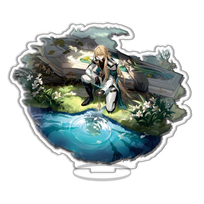 Mezzanine, Milk Tea Acrylic Standing Card, Ornament Game Merchandise 15Cm Desktop Decoration