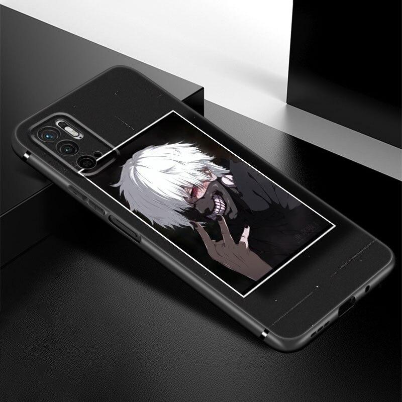 Tokyo Ghoul Anime Kaneki Ken Phone Case For Xiaomi Redmi Note 7 8 8T 9 9S 10 10S 10T 11 11S 4G 11E 11T Pro 5G Soft Black Cover