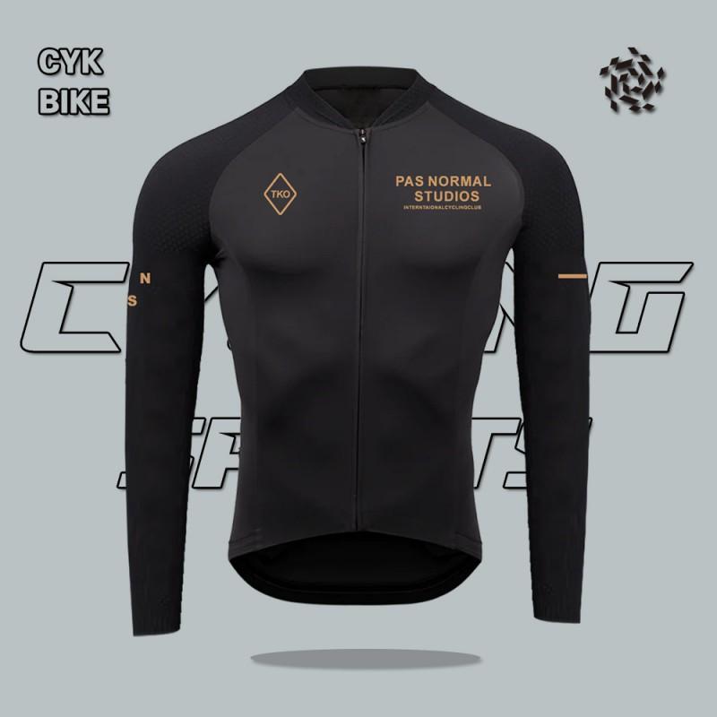 PAS Long Sleeve Cycling Jerseys Milk Silk Quick Dry Breathable Road Bike Wear