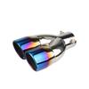 Universal 63mm Car Muffler Exhaust Tip Tail Pipe Stainless Steel Car Rear Tail Throat Car Accessories