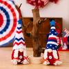 Handmade Patriotic Swedish Gnome Decor For Independence Day Featuring Adorable Knit Hats