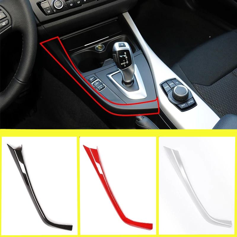 Car Gear Shift Panel Cover L-shaped Side Strip Sticker Fit For BMW 1 2 Series F20 F21 F22 F23 2012-2018 Auto