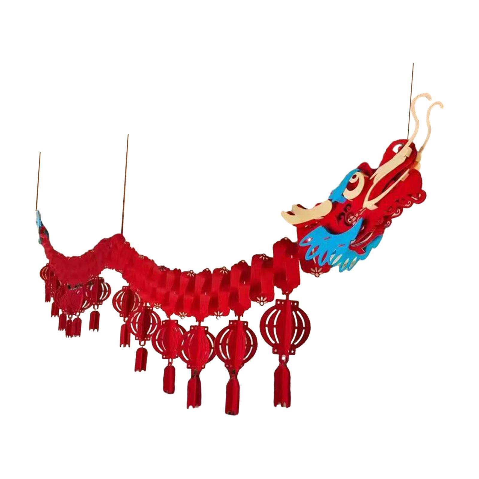 Festive Dragon Ceiling Decorations for Lunar New Year Celebrations