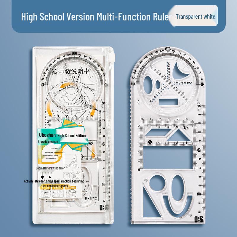 Multifunctional Geometric Drawing and Circle Template Ruler