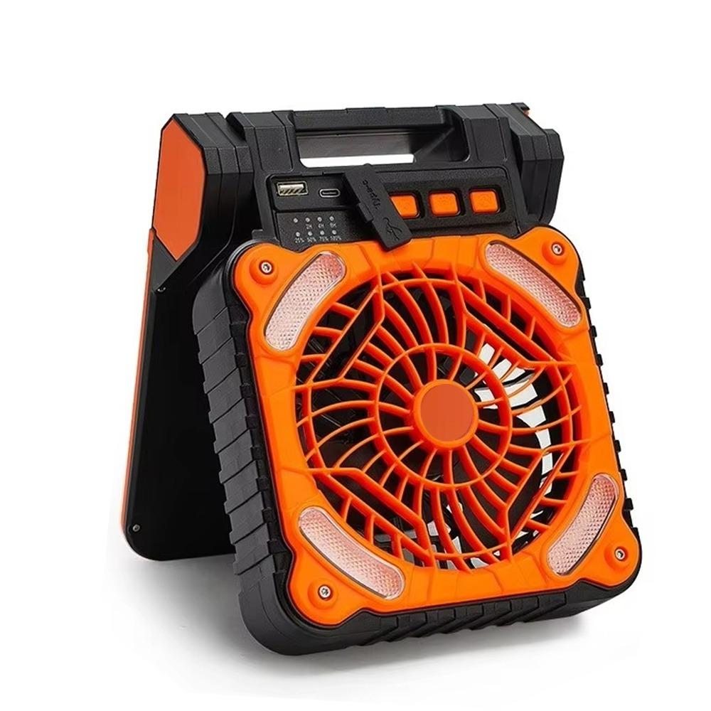 4 Speeds Wind Outdoor Solar Fan 90-Degree Folding Portable Tent Fan Folding Ventilador Tent Use