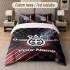Custom Bedding Set DAF Pattern, Print Name Text 1 Duvet Cover Plus 2 Pillowcases Home Textile