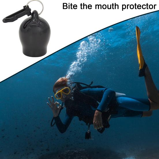 Silikonowa nasadka na ustnik Akcesoria do nurkowania z zatrzaskiem Mały rozmiar Łatwa instalacja Anti-aging osłona ustnika do nurkowania