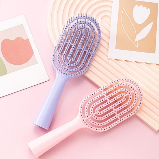 Vented Hair Brush Portable Anti-static Thin Thick Curly Long Wet Dry Hair Paddle Brush Scalp Massage Hair Styling Detangling Comb