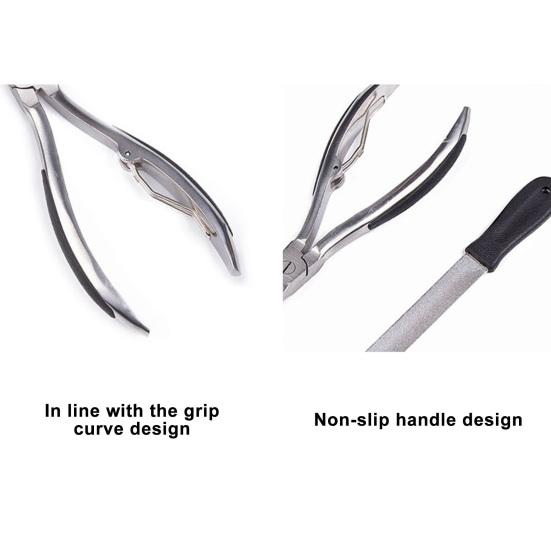 Wide Open Dog Nail Clipper Razor Sharp Dog Claw Cutter with Nail File Heavy Duty Stainless Steel Pet Nail Trimmer for Large Dogs Thick Toenails