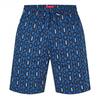 Hugo Mens Fleece All Over Logo Sweat Shorts