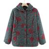 Yalu Women's Plush Lined Winter Cotton Jacket for Elderly
