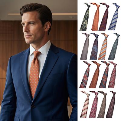 Herrenkrawatte Helle Farbe Mehrere Muster Designs Anzug Krawatte Vielseitig Geschäftsreise Halsbekleidung Outfit Accessoire