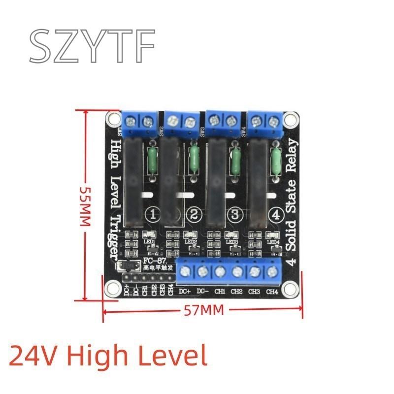 1 2 4 8 Channel 5V 12V 24V DC Relay Module Solid State High Level SSR AVR DSP G3MB-202P Relay 250V 2 for Arduino Raspberry Pi
