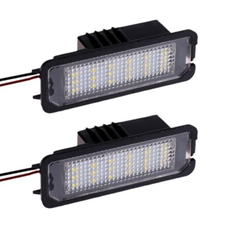 2 Pieces Very Bright LED License Plate Lights Replacement IP65 Waterproof Long Life Plate Lamp Set for Models