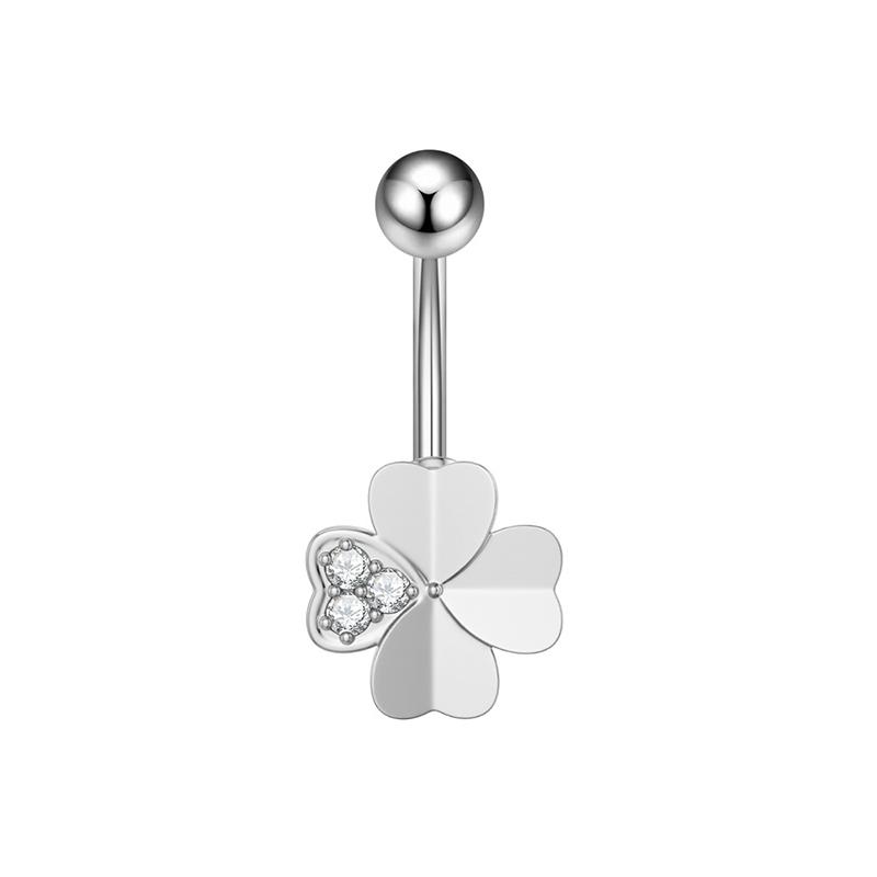 Fashion Belly Button Rings Simple Stainless Steel Heart Navel Piercing Barbell For Women Sexy Body Piercing Jewelry Gifts
