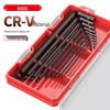 Colored Hex Wrench and Screwdriver Set - 6-Point, Multifunctional Tool with Extended Keys