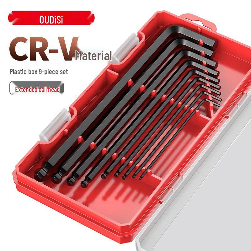 Colored Hex Wrench and Screwdriver Set - 6-Point, Multifunctional Tool with Extended Keys