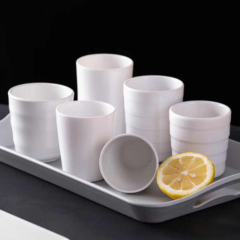 White Melamine Commercial Tea and Water Cup