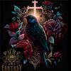 A Gothic Bird and Cross In Roses Gothic Mens Light Cotton T-shirt
