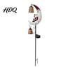 Festive Holiday Pathway Decorations Solar Christmas Santa Claus Moon Garden Stake Light Waterproof Crescent Outdoor Ground Inserted Night Lights LED