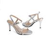 Women's High-heeled Sandals Spring and Summer New Simple and Versatile Stiletto Large-size Open-toed Sandals