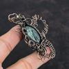 Seraphinite Pendant Copper Wire Wrapped Pendant Seraphinite Gemstone Jewelry Wonderful Rabbit Pendant Handmade Copper Jewelry Gifts For Wife