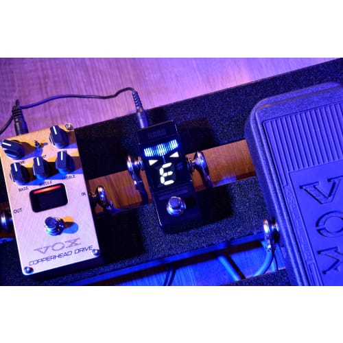 KORG Pitchblack X Mini Pedal Tuner for Guitar/Bass, Compact, Space-Saving, }0.1 Cent Accuracy, Ultra Buffer, Strobe Tuning, PB-X-MINI