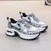Fashion 35-43 Sneakers 5cm Air Mesh Leather Summer Hollow Women Sandals Platform Wedge Chunky Sneakers Fashion Comfy Vulcanize Shoes