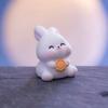 Cartoon Bunny Micro Landscape Chinese Style Bunny Statue  Mid-Autumn Festival