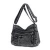 Denim Shoulder Bag Women's Crossbody Bag Multi-Compartment Mother Bag