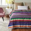 New   8 Color Mexican Stripe Outdoor Cotton Blanket Rainbow Beach Blanket Mattress with Tassel Bed Travel Picnic Rug Sofa Cover