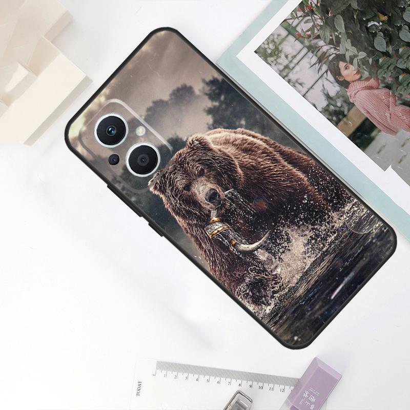Grizzly Bear Case For OPPO Reno 8T 4Z 5Z 11F 10 Pro 4 5 6 8 7 Lite OPPO Find X6 X5 Pro X2 X3 Neo Cover