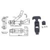 4Pcs Reinforced T Handle Locks for Utility Vehicle Tool Chest and Industrial Enclosure