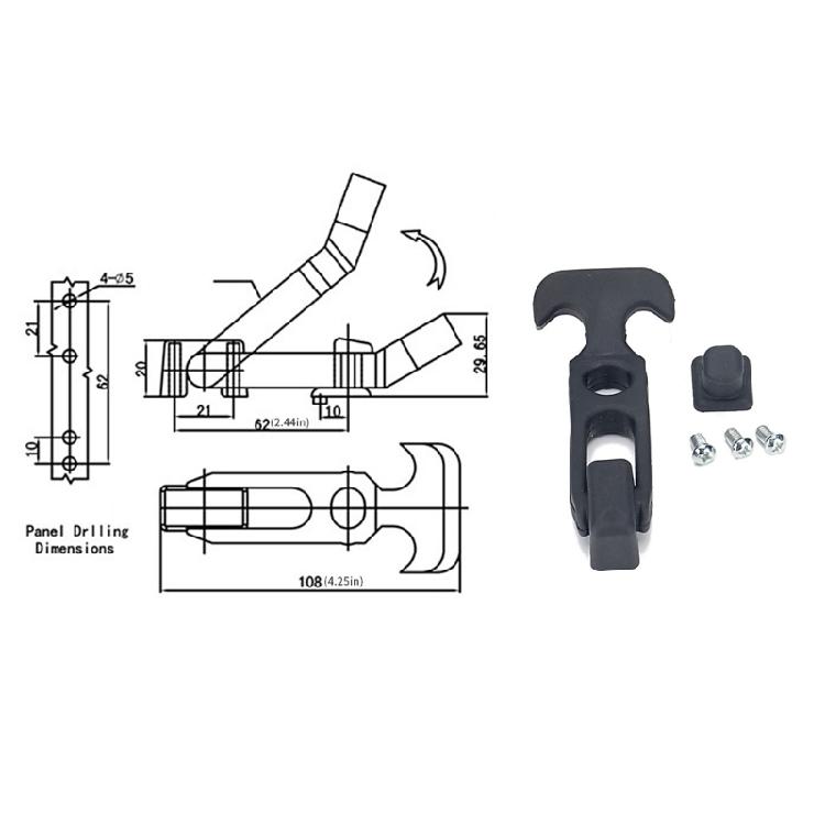 4Pcs Reinforced T Handle Locks for Utility Vehicle Tool Chest and Industrial Enclosure