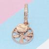 925 Sterling Silver Diy Fine Beads Family Heritage Life Tree Pendant Charms Fit Original Fashion Charm Bracelet Jewelry Making