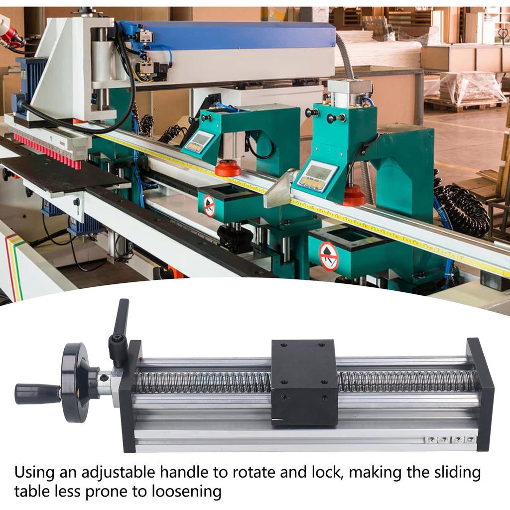 Lineare Bühne Aktuator 200mm Hub Aluminiumlegierung Manuell Kugelgewindetrieb Lineare Schienenführung Gleitbühne mit Handrad