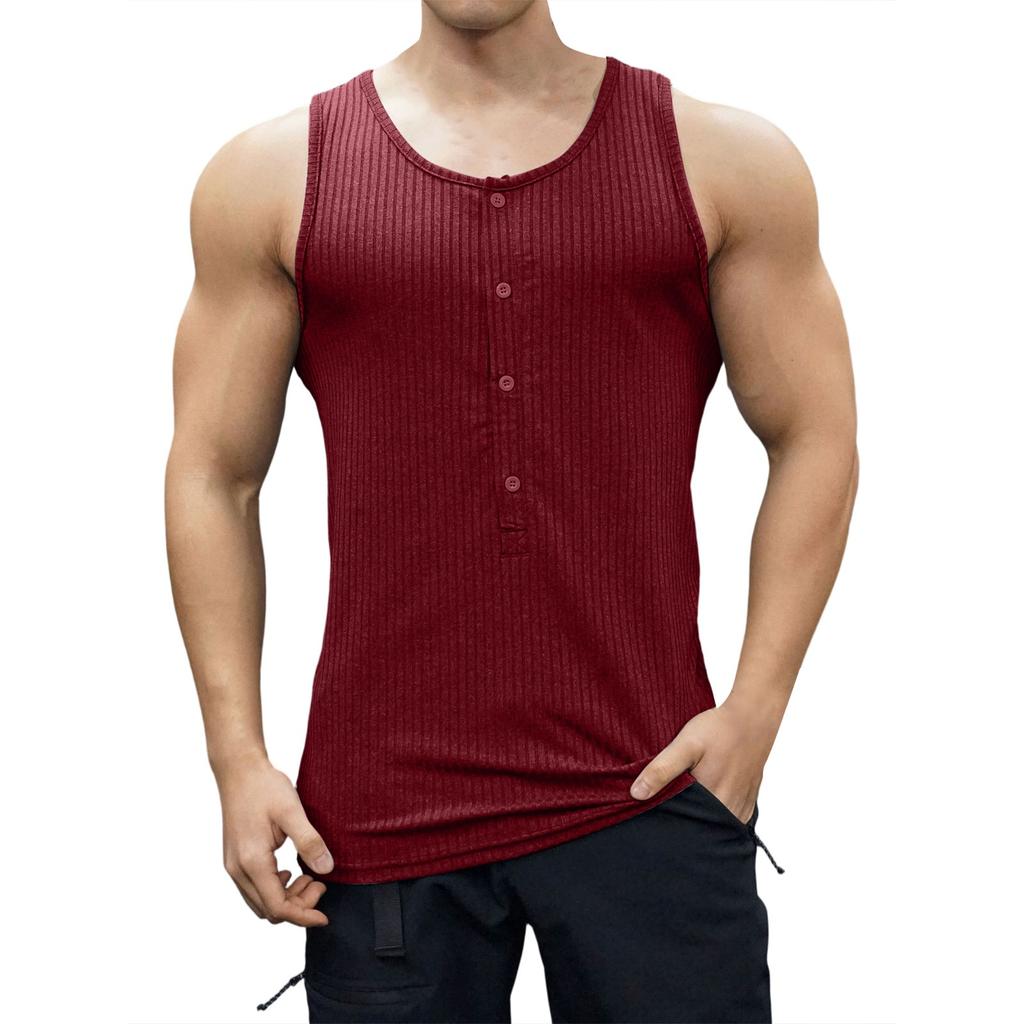 Summer Men's Casual Slim Fitness Sports Vest Top