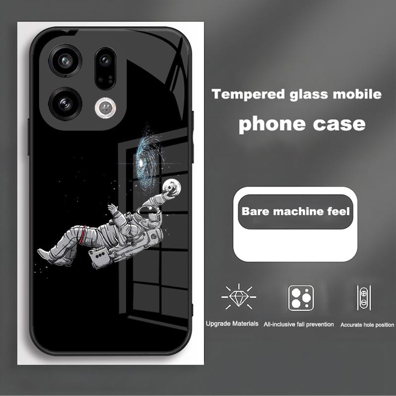 Tempered Glass Phone Case For OPPO Find X9 X9Pro 5G Fashion Shockproof Hard Back Cover For OPPO FindX9 X 9 Pro Protective Capa