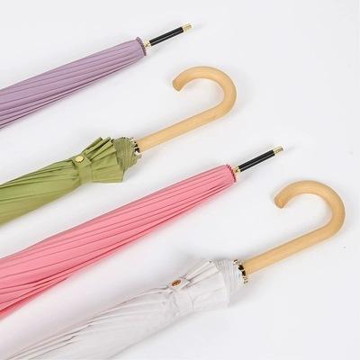 16-strand Long-handled Umbrellas, Japanese Small Fresh Straight-handled Umbrellas, Wholesale In Large Quantities, Straight Bars, Automatic