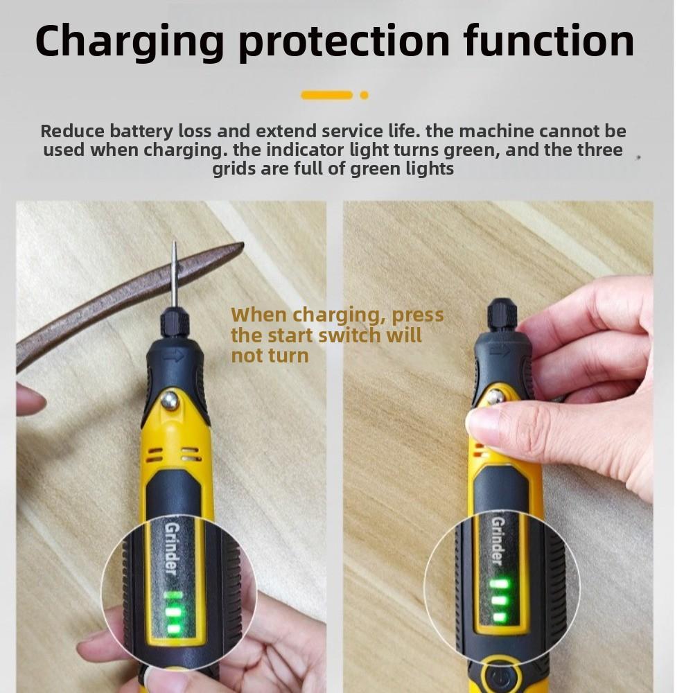 3 Speeds Adjustable Mini Grinder 3.6V Polisher Professional Power Rotary Tool Kit  Carving