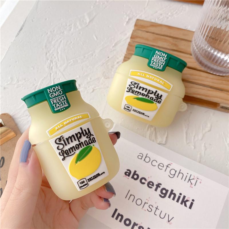 

3D бутылка для лимонада ударопрочный защитный силиконовый чехол для наушников для Airpods Pro 2 Чехол/Airpods Pro/Airpods 1/2/3 Чехол airpods pro 2 2022