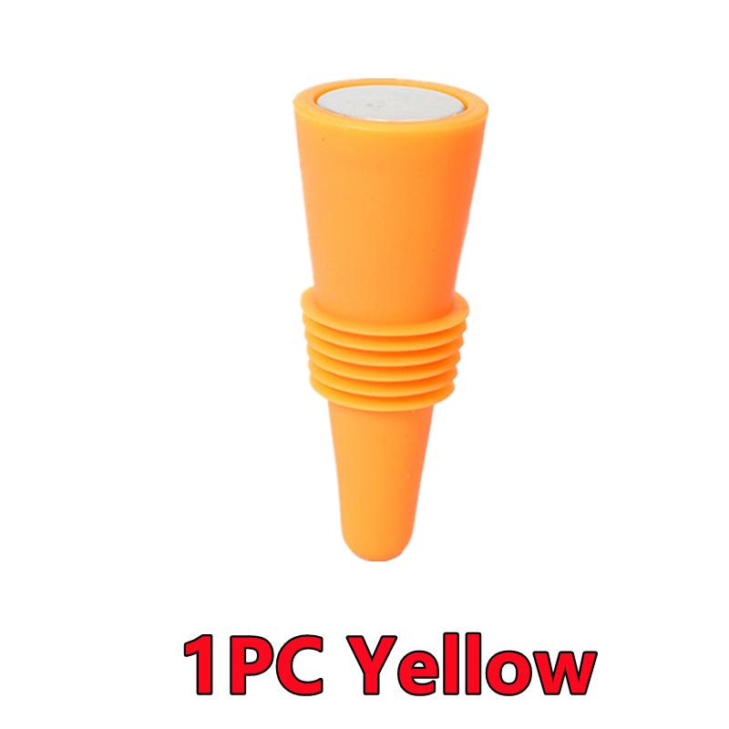 New 6/2/1PC Silicone Wine Bottle Stopper Set Whiskey Leak Proof Beer Champagne Bottle Cap Closer Wine Cork Lid Bar Accessories